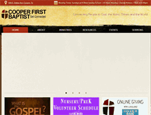 Tablet Screenshot of cooperfbc.com